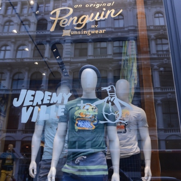 An Original Penguin + Jeremyville COLLAB LMTD EDITION 293/500 CREWNECK T-SHIRT - Picture 1 of 14